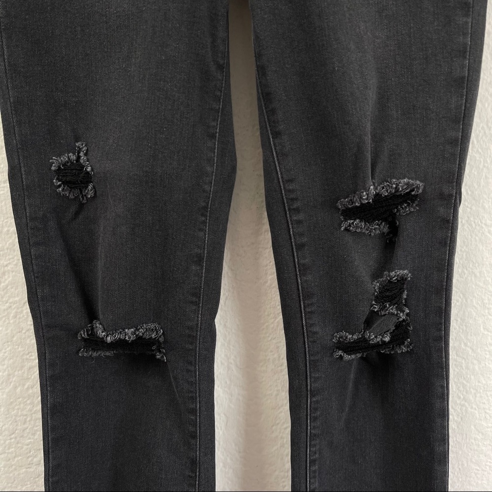 Paige Jacqueline Straight Crop Jeans Distressed 25 - Picture 4 of 8